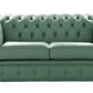 Chesterfield 2 Seater Shelly Lichen Leather Sofa Settee