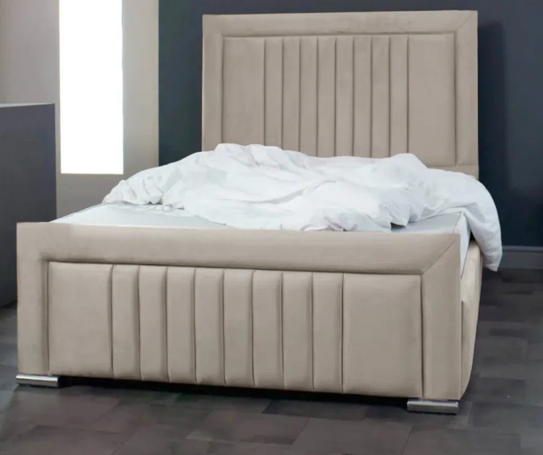 Alama Upholstered Panel Bed