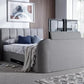 Copenhagen Upholstered Ottoman TV Bed - Mid Grey