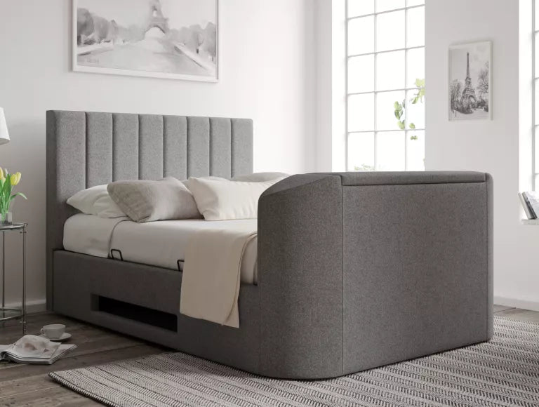 Berkley Upholstered Ottoman TV Bed - Bed Frame Only
