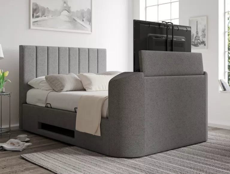 Berkley Upholstered Ottoman TV Bed - Bed Frame Only