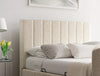 Berkley Upholstered Boucle Ivory Ottoman TV Bed - Bed Frame Only