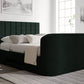 Berkley Upholstered Hugo Bottle Green Ottoman TV Bed - Bed Frame Only