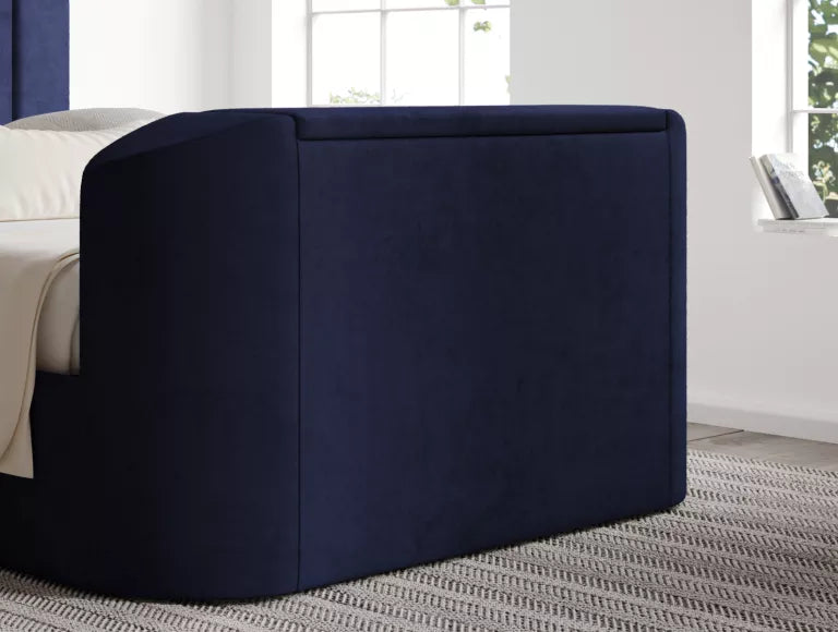 Berkley Upholstered Hugo Royal Ottoman TV Bed - Bed Frame Only