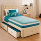 Single Divan Bed Set - Choice of Mattress & Optional Storage