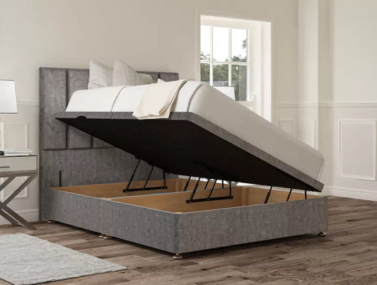 Empire Upholstered Headboard and Ottoman Base