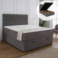 Albans Ottoman End Lift Storage Divan Bed - Optional Headboard