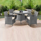 Aria Round Garden Dining Set - 5pc