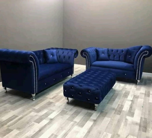 Lulu chesterfield sofa set 3 plus 2 seater