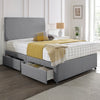 Classic Plain Divan Headboard Divan Set - Choice of Mattress & Optional Storage