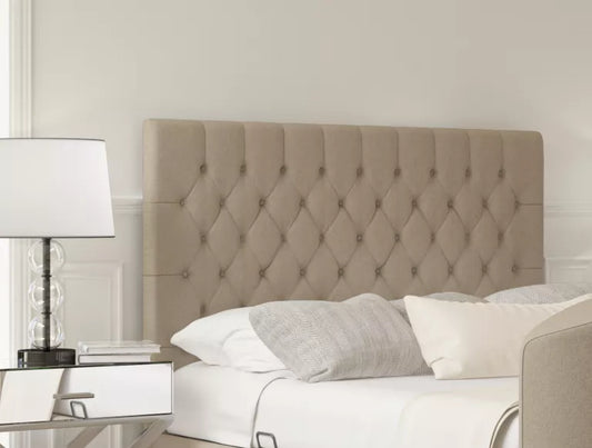 Claridge Upholstered Arran Natural Ottoman TV Bed - Bed Frame Only