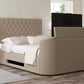 Claridge Upholstered Arran Natural Ottoman TV Bed - Bed Frame Only