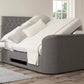 Claridge Upholstered Arran Pebble Ottoman TV Bed - Bed Frame Only