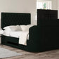 Claridge Upholstered Hugo Bottle Green Ottoman TV Bed - Bed Frame Only