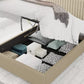 Levisham Ottoman Eire Linen Natural Bed Frame Only
