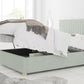Levisham Ottoman Pastel Cotton Eau De Nil Bed Frame Only