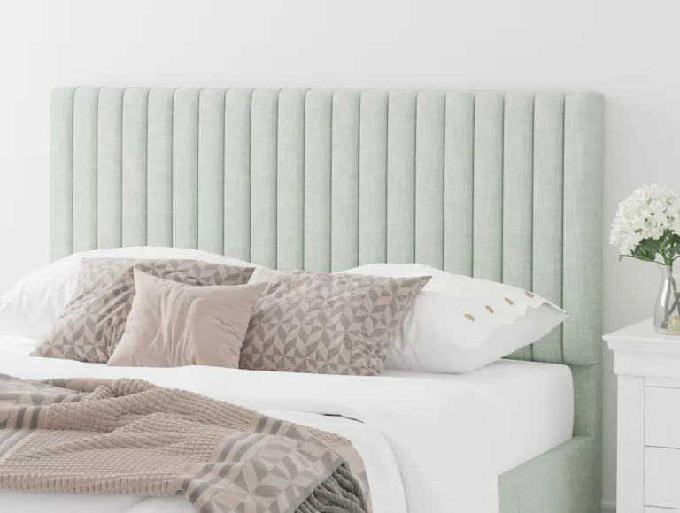 Levisham Ottoman Pastel Cotton Eau De Nil Bed Frame Only