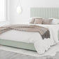 Levisham Ottoman Pastel Cotton Eau De Nil Bed Frame Only