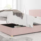 Levisham Ottoman Pastel Cotton Tea Rose Bed Frame Only