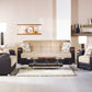 Luna Sleeper Sofa Bed – 87" Wide with Wooden Arms | Mid-Century Modern Convertible Sofa