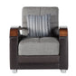 Luna Sleeper Sofa Bed – 87" Wide with Wooden Arms | Mid-Century Modern Convertible Sofa