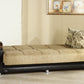 Luna Sleeper Sofa Bed – 87" Wide with Wooden Arms | Mid-Century Modern Convertible Sofa