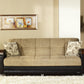 Luna Sleeper Sofa Bed – 87" Wide with Wooden Arms | Mid-Century Modern Convertible Sofa