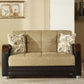 Luna Sleeper Sofa Bed – 87" Wide with Wooden Arms | Mid-Century Modern Convertible Sofa