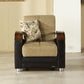 Luna Sleeper Sofa Bed – 87" Wide with Wooden Arms | Mid-Century Modern Convertible Sofa