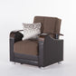 Luna Sleeper Sofa Bed – 87" Wide with Wooden Arms | Mid-Century Modern Convertible Sofa