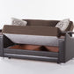 Luna Sleeper Sofa Bed – 87" Wide with Wooden Arms | Mid-Century Modern Convertible Sofa