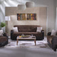 Luna Sleeper Sofa Bed – 87" Wide with Wooden Arms | Mid-Century Modern Convertible Sofa