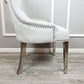 Megan dining chair - Plain back / Lion knocker