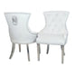 Megan dining chair - Plain back / Lion knocker