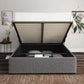 Milano Arran Pebble Upholstered Ottoman Bed Frame Only