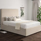Milano Boucle Ivory Upholstered Ottoman Bed Frame Only