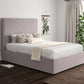 Milano Hugo Dove Upholstered Ottoman Bed Frame Only