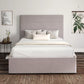 Milano Hugo Dove Upholstered Ottoman Bed Frame Only