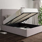 Milano Hugo Dove Upholstered Ottoman Bed Frame Only