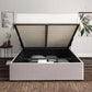 Milano Hugo Dove Upholstered Ottoman Bed Frame Only