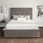 Milano Hugo Platinum Upholstered Ottoman Bed Frame Only