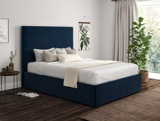 Milano Hugo Royal Upholstered Ottoman Bed Frame Only