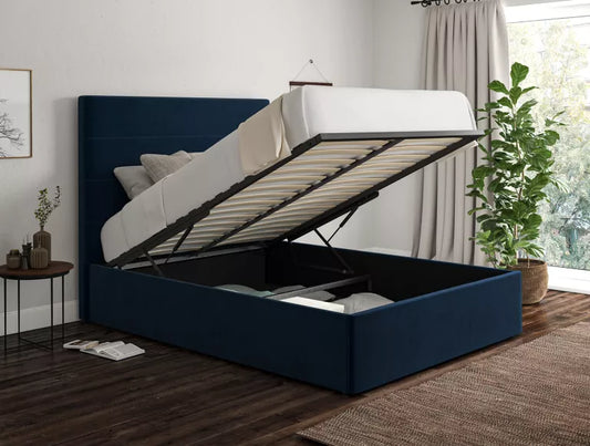 Milano Hugo Royal Upholstered Ottoman Bed Frame Only