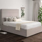 Milano Linea Fog Upholstered Ottoman Bed Frame Only