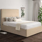 Milano Linea linen Upholstered Ottoman Bed Frame Only