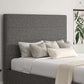 Milano Trebla Charcoal Upholstered Ottoman Bed Frame Only