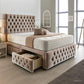 Chesterfield Matching Headboard & Footboard Divan Set - Choice of Mattress & Optional Storage