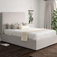 Napoli Arran Natural Upholstered Ottoman Bed Frame Only
