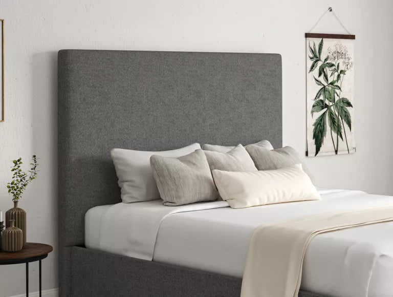 Napoli Arran Pebble Upholstered Ottoman Bed Frame Only