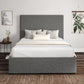 Napoli Arran Pebble Upholstered Ottoman Bed Frame Only